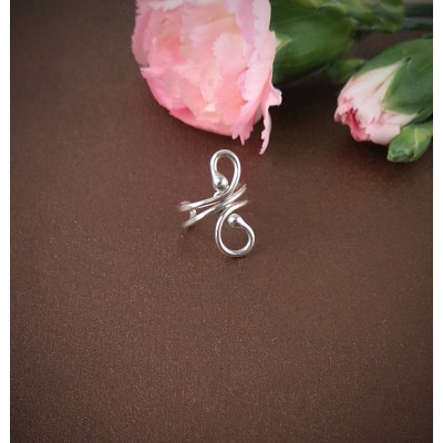 Sterling silver ear cuff - No piercing Ear Cuff