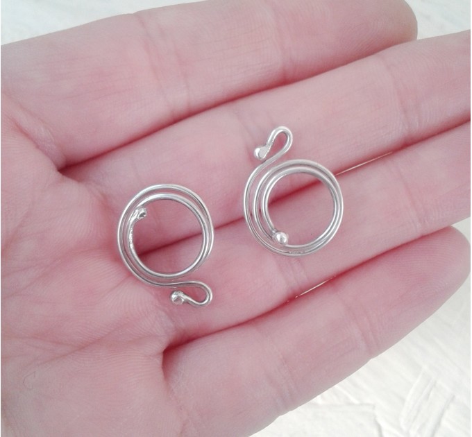 Silver Nipple Rings, Non Piercing adjustable Nipple Ring - Sterling silver jewelry