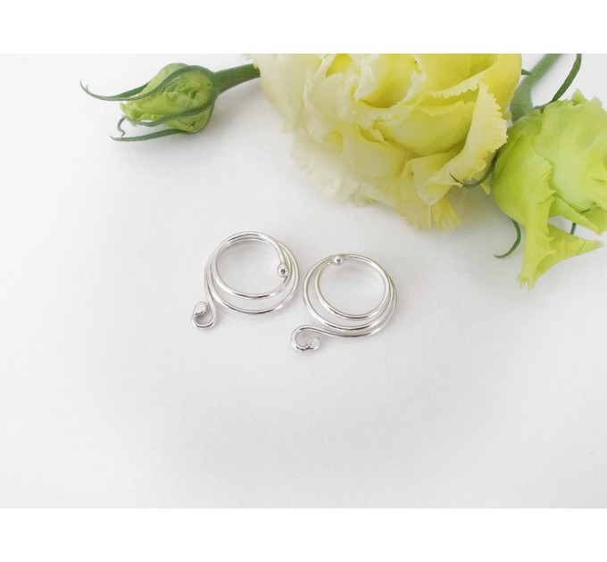 Silver Nipple Rings, Non Piercing adjustable Nipple Ring - Sterling silver jewelry