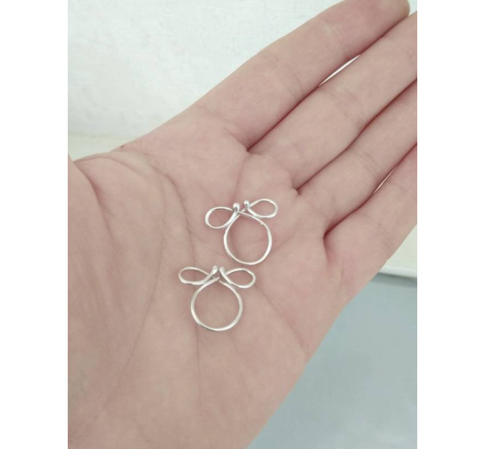 Nipple noose Non Pierrcing Silver Nipple Rings Sterling silver jewelry Solid SilverFake Piercing bdsm jewelry intimate accrssories