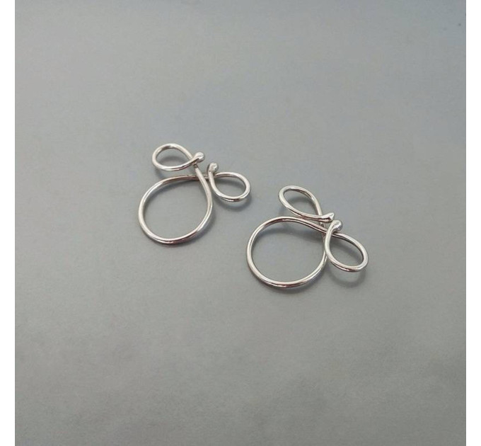 Nipple noose Non Pierrcing Silver Nipple Rings Sterling silver jewelry Solid SilverFake Piercing bdsm jewelry intimate accrssories