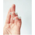 Silver Nipple Rings Non Piercing adjustable Nipple Ring