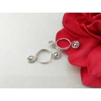 Silver Nipple Rings Non Piercing adjustable Nipple Ring