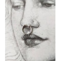 Septum ring -  Sterling Silver septum -  Fake Septum ring - Fake piercing
