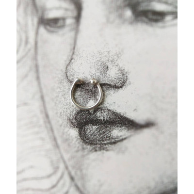 Septum ring - Sterling Silver septum - Fake Septum ring - Fake piercing Septum ring - Sterling Silver septum - Fake Septum ring - Fake piercing