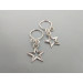 Non Piercing adjustable Nipple Ring with silver stars - Handmade sterling Silver Nipple Rings