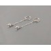 Nipple Rings Solid Silver Body Jewelry Nipple Dangles