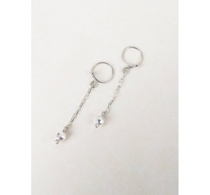 Nipple Rings Solid Silver Body Jewelry Nipple Dangles