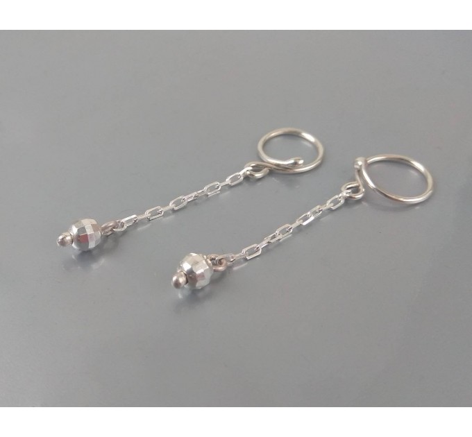 Nipple Rings Solid Silver Body Jewelry Nipple Dangles