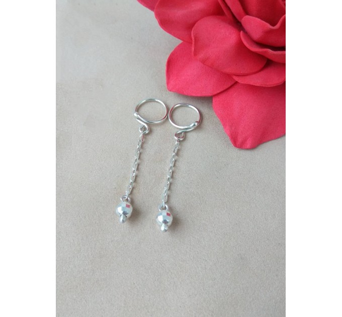 Nipple Rings Solid Silver Body Jewelry Nipple Dangles