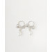 Sterling silver Nipple rings with crystal - Fake nipple piercing