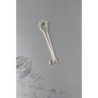 Fake piercing Clitoral Jewellery for women handmade out of 18gauge serling silver wire Non Piercing Clitoral Jewellery