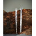Handmade Sterling silver stud Earrings textured sticks earrings