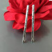 Handmade Sterling silver stud Earrings textured sticks earrings