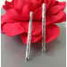 Handmade Sterling silver stud Earrings textured sticks earrings