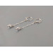 Nipple Rings Solid Silver Body Jewelry Nipple Dangles