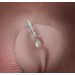 Clitoral Jewellery serling silver Faux piercing  with natural pearl Non Piercing Clit Clip Adult fun sex toys