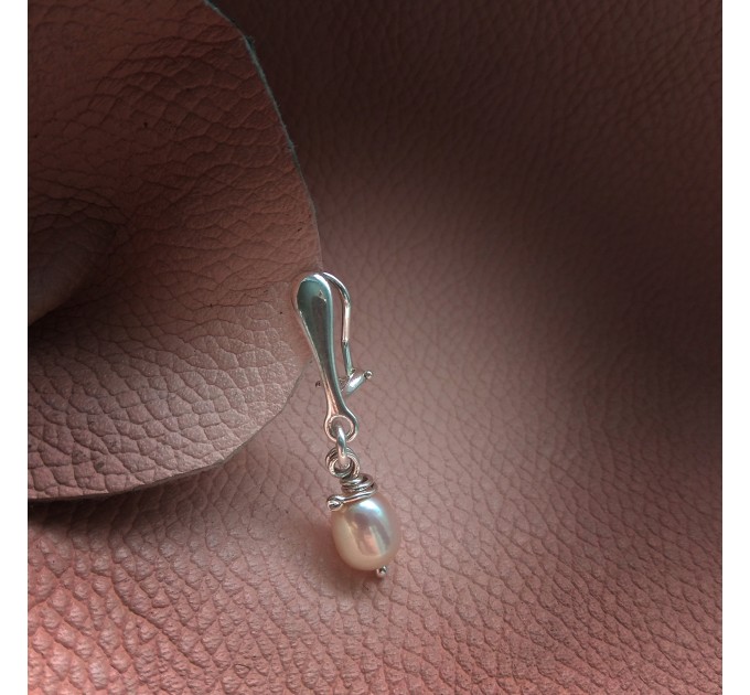 Clitoral Jewellery serling silver Faux piercing  with natural pearl Non Piercing Clit Clip Adult fun sex toys