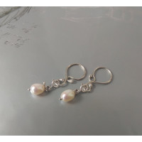 Handmade Nipplerings with White Paerls Nipple rings Non Piercing Nipple Rings with natural pearls