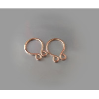 Fake Piercing 14 Karat  gold plated over 925 Solid Sterling Silver fake nipple clamps erotic sexy adult intimate accessories