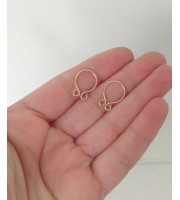 Fake Piercing 14 Karat  gold plated over 925 Solid Sterling Silver fake nipple clamps erotic sexy adult intimate accessories