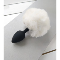 White Bunny Tail Anal Plug \bdsm-gear for women\ Tail Butt Plug\No Vibration Anal Sex Toys for Woman Men Gay