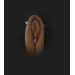 Clitoral Jewellery , Faux piercing with chain and Purple pearl Non Piercing Clit Clip Adult fun sex toys
