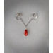 Clitoral Jewellery , Faux piercing with chain and Purple pearl Non Piercing Clit Clip Adult fun sex toys