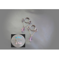 Crystals Nipple rings  Nipple Dangles Non Piercing jewellery sterling silver Adjustable body jewelry nipple clamps