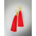 Nipple Rings made in brass with Red Tassel  Fake Piercing