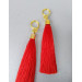 Nipple Rings made in brass with Red Tassel  Fake Piercing