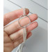O ring choker with chains and fake nipple piercing  Sexy chain necklace to nipple O-Ring pendant