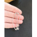 Non Piercing Clitoral Jewellery for women handmade out of 18gauge serling silver wire with silver chains