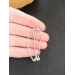 Non Piercing Clitoral Jewellery for women handmade out of 18gauge serling silver wire with silver chains
