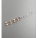Peach pearls Clitoral Jewelry Fake piercing vaginal Jewelry for women handmade out of 18gauge serling silver wire with real pearl