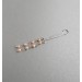 Peach pearls Clitoral Jewelry Fake piercing vaginal Jewelry for women handmade out of 18gauge serling silver wire with real pearl