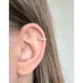 Silver Ear Cuff - Small Crown Design