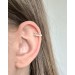 Silver Ear Cuff - Small Crown Design