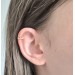 Silver Ear Cuff - Small Crown Design