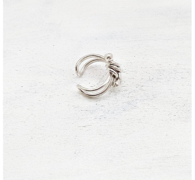 Handmade Sterling Silver Ear Cuff – No Piercing Conch Ring