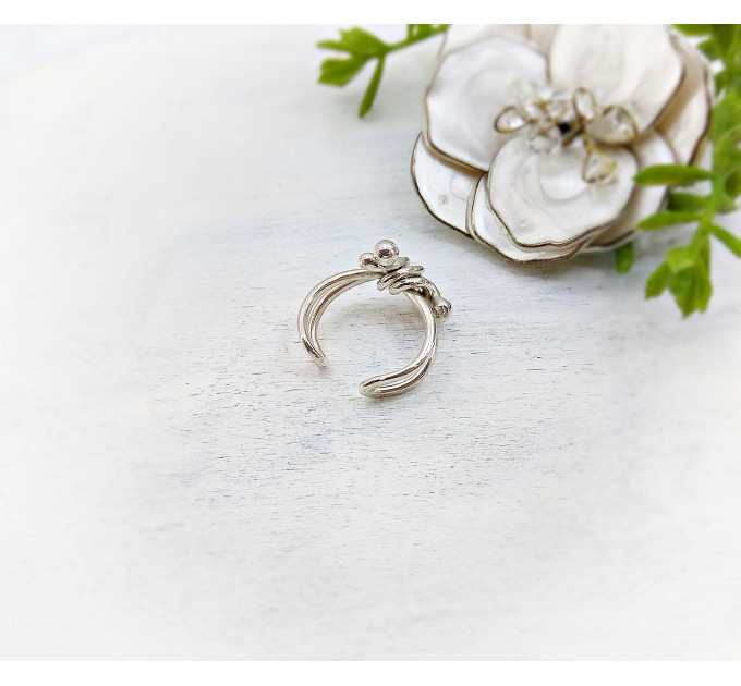 Handmade Sterling Silver Ear Cuff – No Piercing Conch Ring