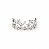 Ear Cuff "Queen" – Handmade Crown Earring in Silver