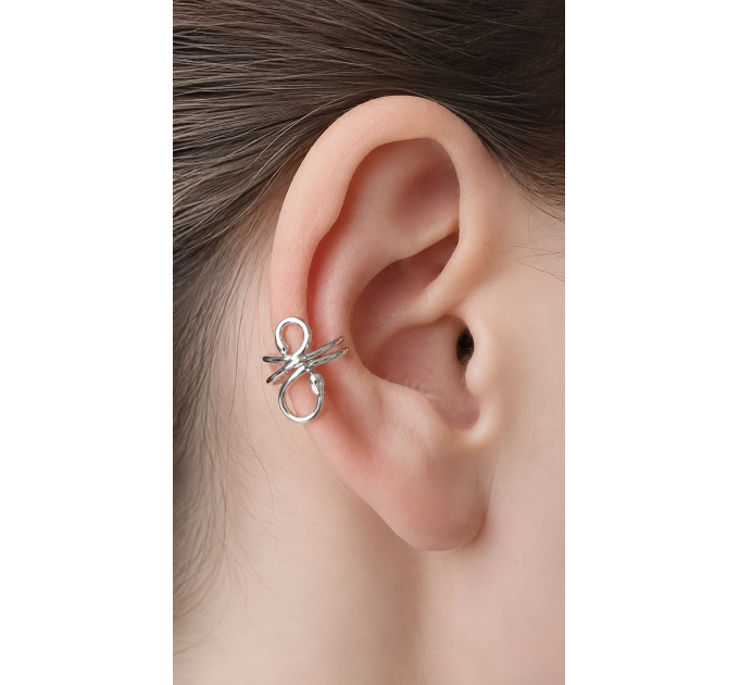 Sterling silver ear cuff - No piercing Ear Cuff