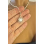 Handmade Silver Sun Pendant Necklace – Sterling Silver with 45cm Chain Handmade Silver Sun Pendant Necklace – Sterling Silver with 45cm Chain