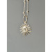 Handmade Sterling Silver Sun Pendant with 45cm Chain
