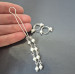 Adjustable Nipple Rings & Fake Christina Piercing Set — Sterling Silver, Natural Pearls
