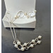 Adjustable Nipple Rings & Fake Christina Piercing Set — Sterling Silver, Natural Pearls