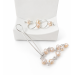 Silver Jewelry Set with Natural Pearls – Handmade Breast Rings and Vagina Clip