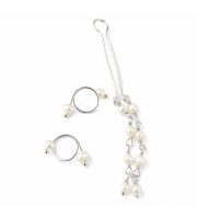 Adjustable Nipple Rings & Fake Christina Piercing Set – Sterling Silver, Natural Pearls, Non-Piercing Adjustable Nipple Rings & Fake Christina Piercing Set – Sterling Silver, Natural Pearls, Non-Piercing