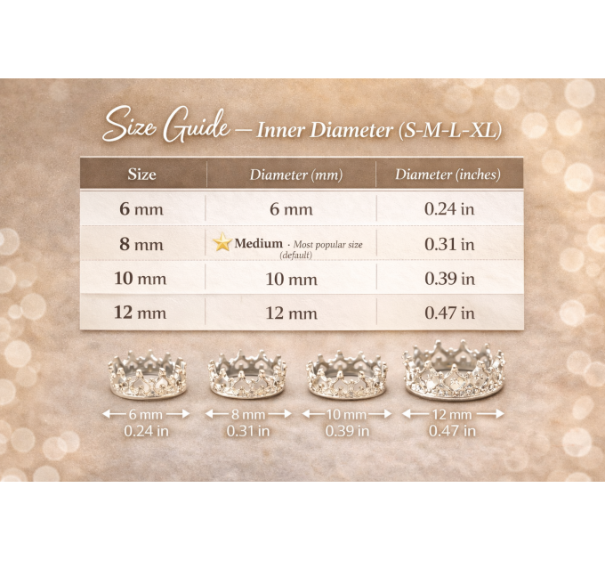 Handmade Brass Crown Fake Nipple Rings – Adjustable Royal Style